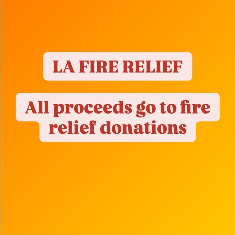 LA Fire Relief Donation Poster